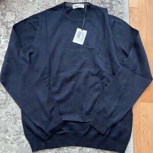 Gran Sasso Navy Crewneck Sweater